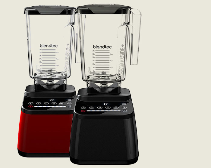 Black and Red Blendtec Designer 650 Blenders